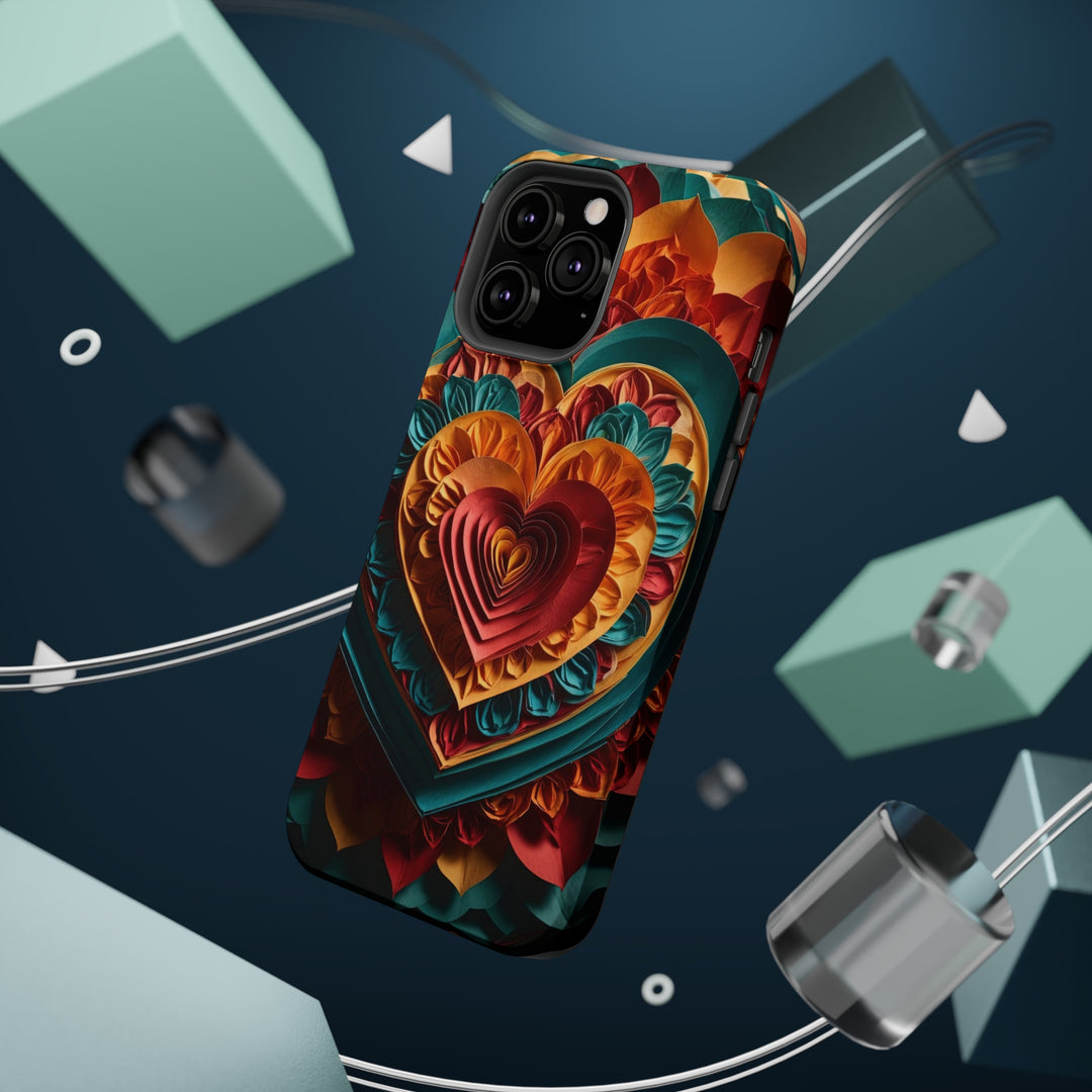 Vibrant Layered Heart - MagSafe Tough Case