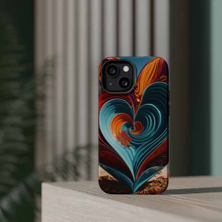 Vibrant Heart Spiral - MagSafe Tough Case