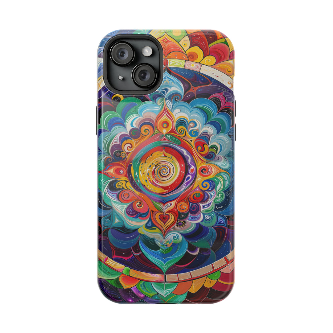 Vibrant Cosmic Mandala - MagSafe Tough Case