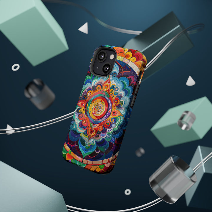 Vibrant Cosmic Mandala - MagSafe Tough Case