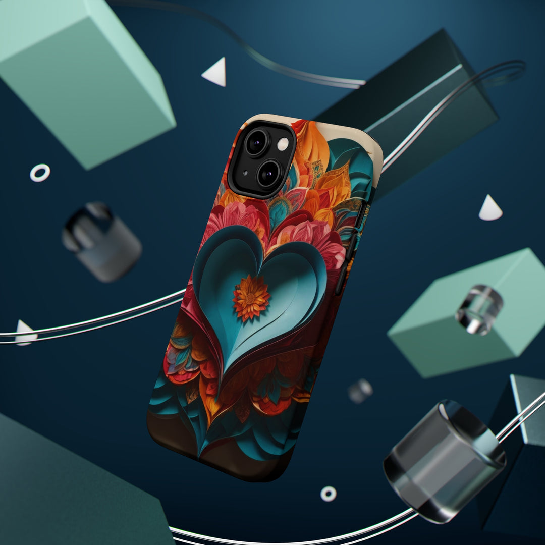Colorful Heart Blossoms - MagSafe Tough Case