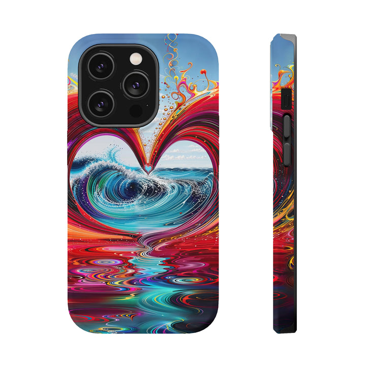 Vibrant Heart Waves - MagSafe Tough Case