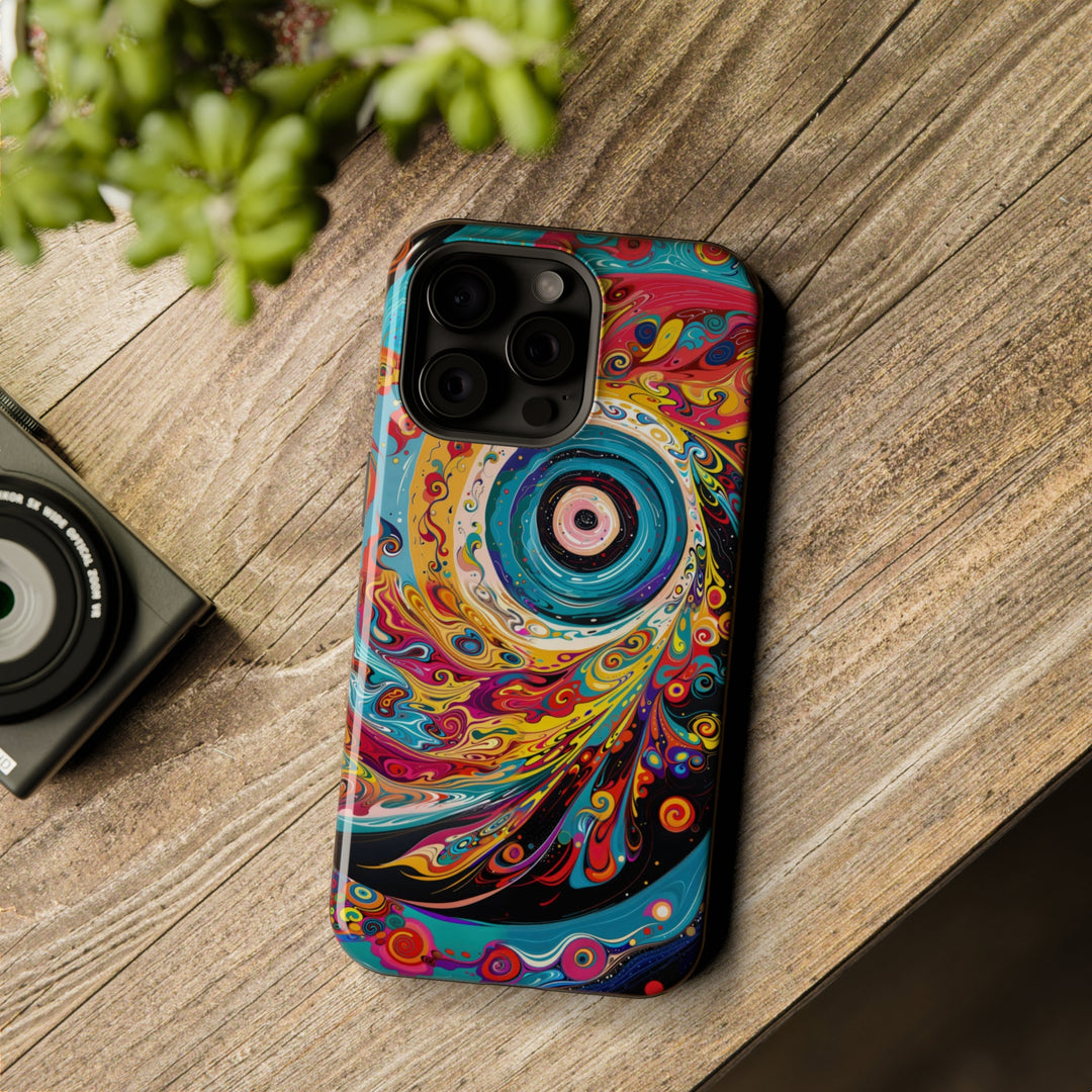 Vibrant Cosmic Swirl - MagSafe Tough Case