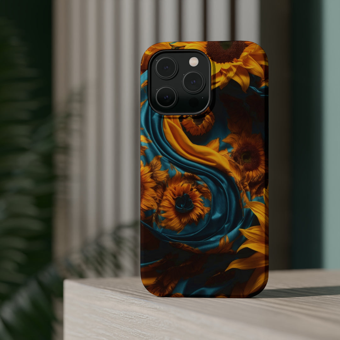 Sunflower Satin Swirl - MagSafe Tough Case