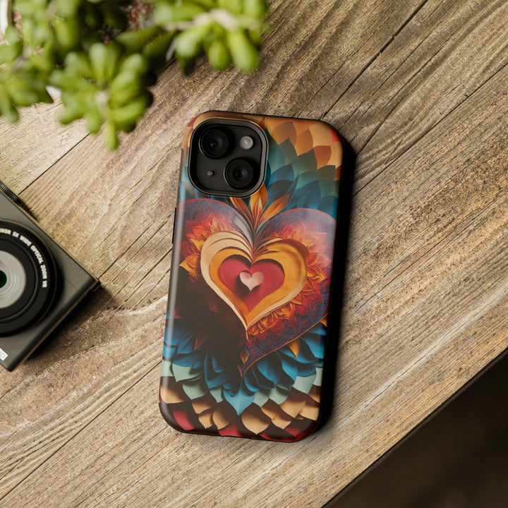 Radiant Heart Bloom - MagSafe Tough Case