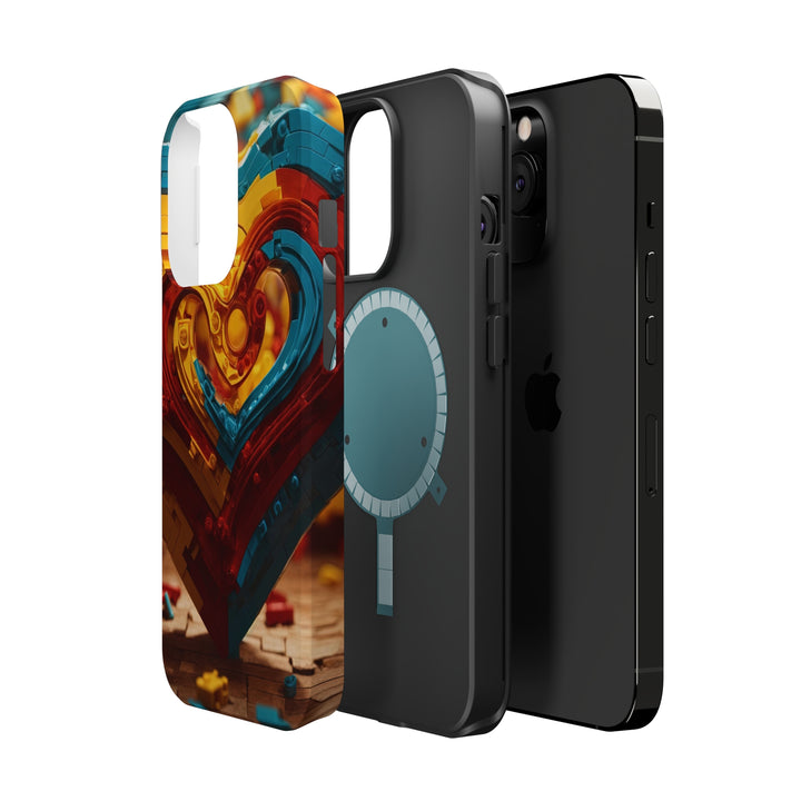 Colorful Heart Construction - MagSafe Tough Case