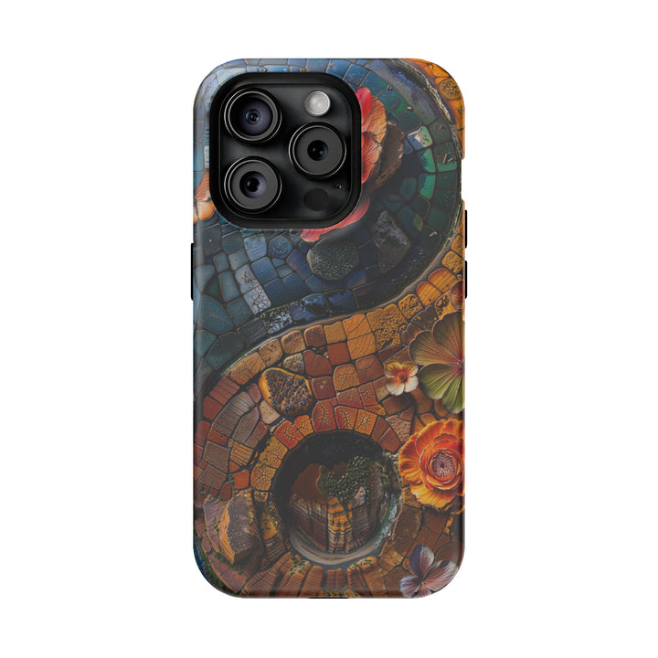 Spiraling Floral Mosaic - MagSafe Tough Case