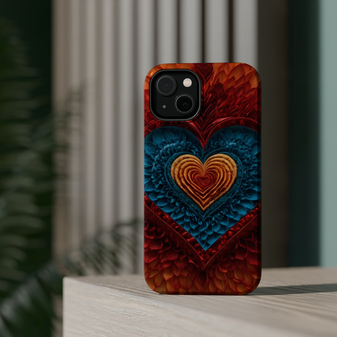 Vibrant Heart Layers - MagSafe Tough Case