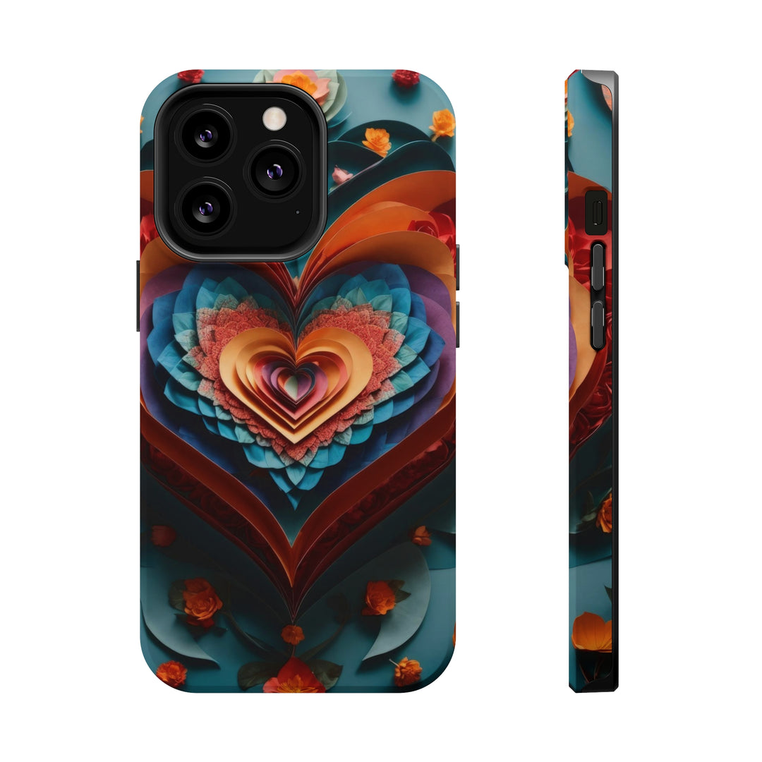 Blooming Heart Layers - MagSafe Tough Case