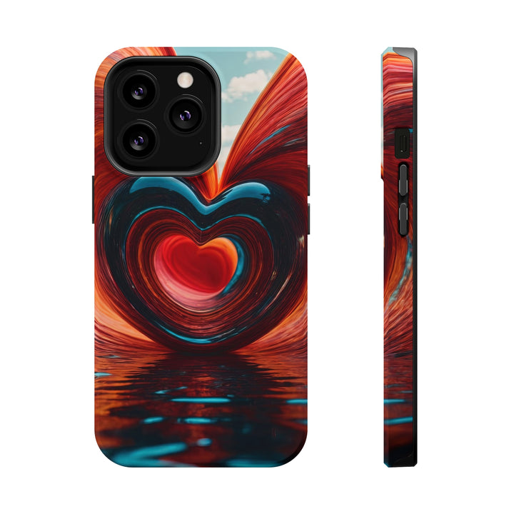 Swirling Heart Reflection - MagSafe Tough Case