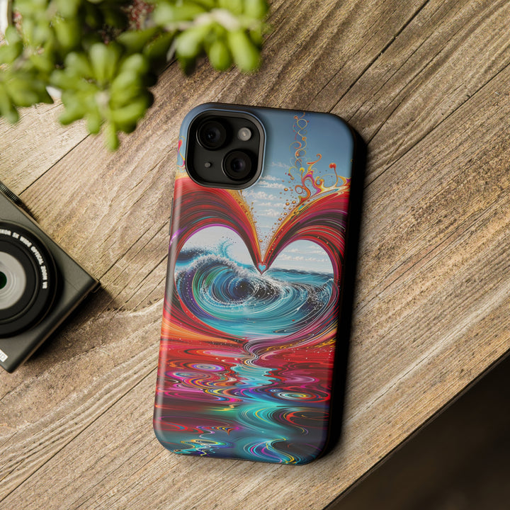 Vibrant Heart Waves - MagSafe Tough Case