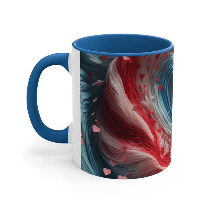 Swirling Heart Embrace - Accent Coffee Mug