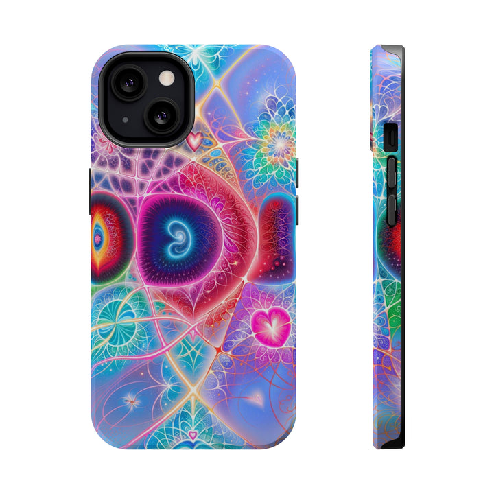 Vibrant Fractal Blossoms - MagSafe Tough Case