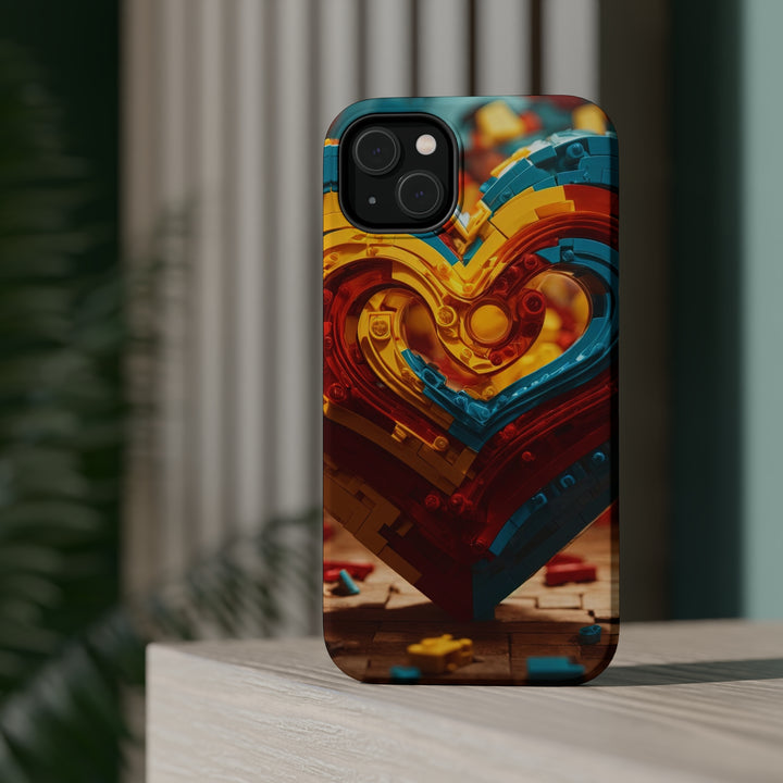 Colorful Heart Construction - MagSafe Tough Case