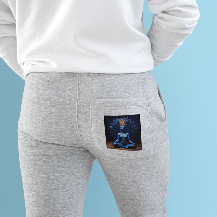 Mystical Blue Harmony - Premium Fleece Joggers