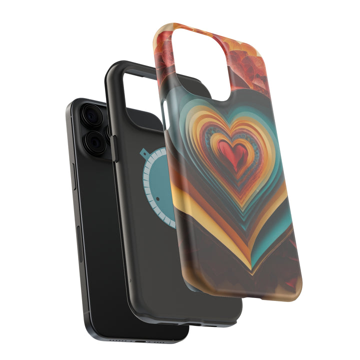 Layered Heart Blossoms - MagSafe Tough Case