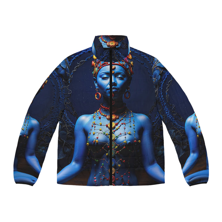 Mystical Blue Harmony - Puffer Jacket