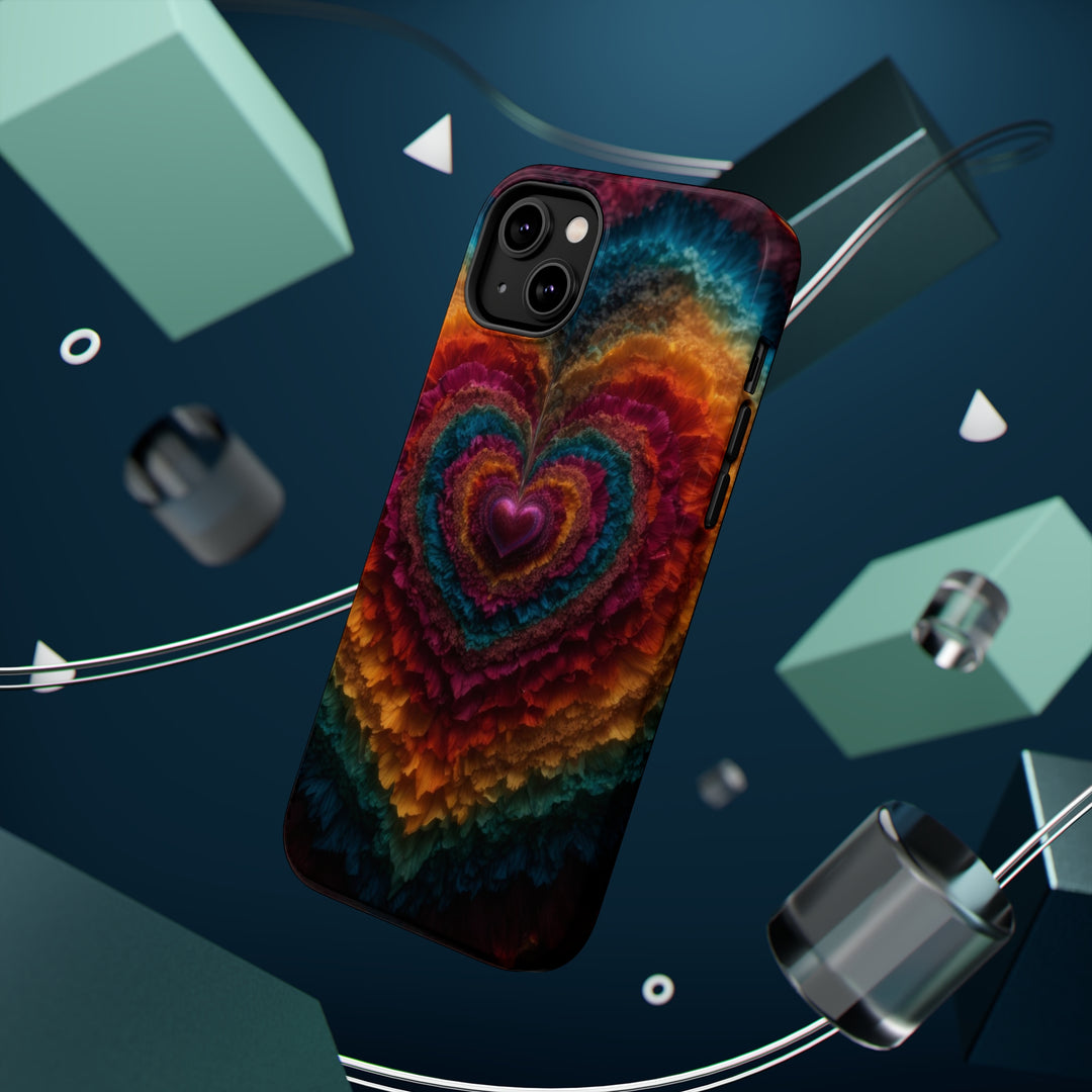 Vibrant Heart Layers - MagSafe Tough Case