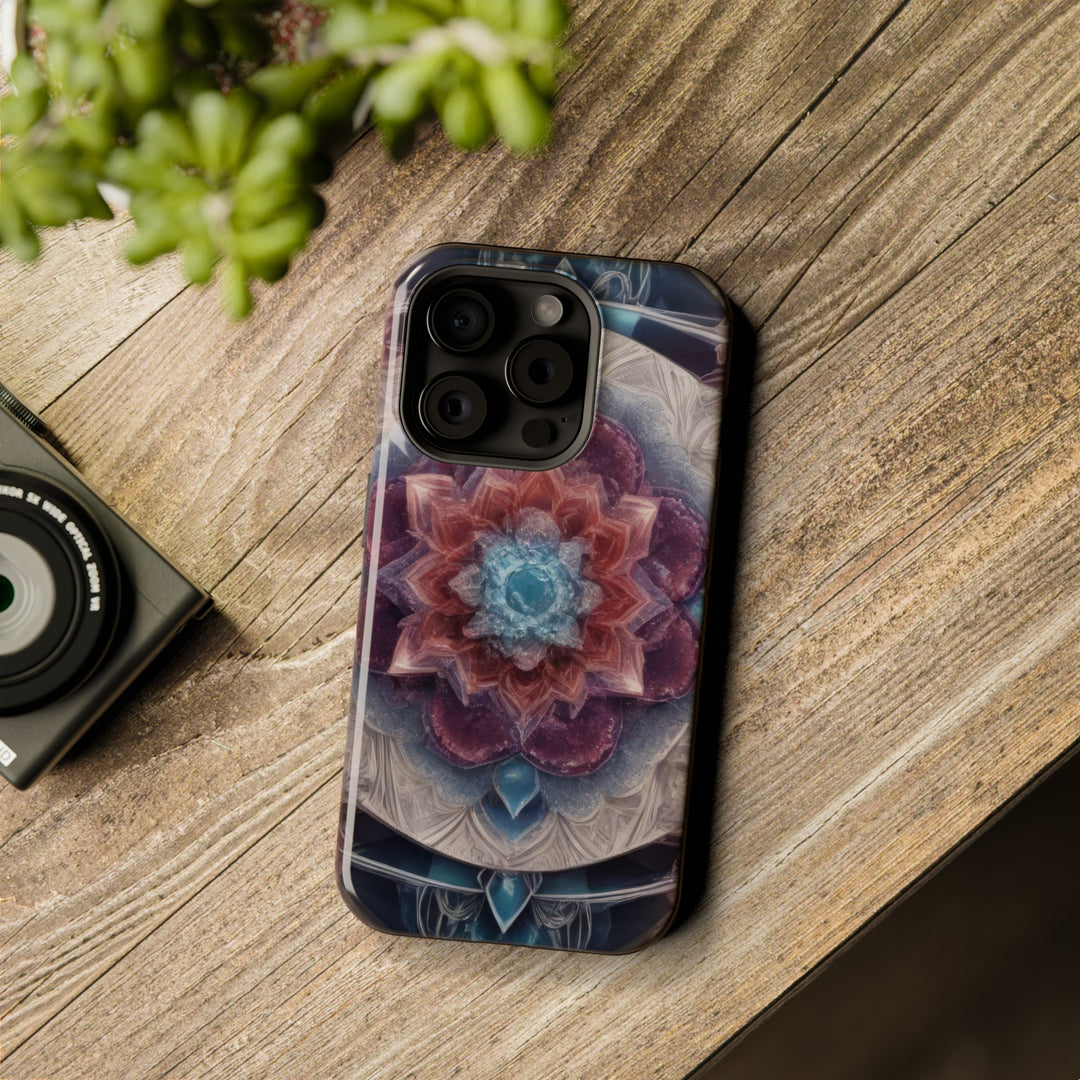 Symmetrical Crystal Bloom - MagSafe Tough Case