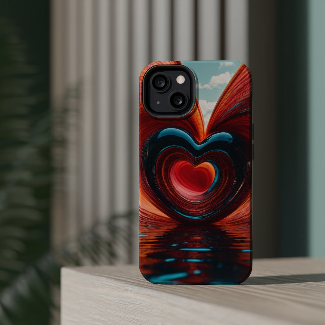 Swirling Heart Reflection - MagSafe Tough Case