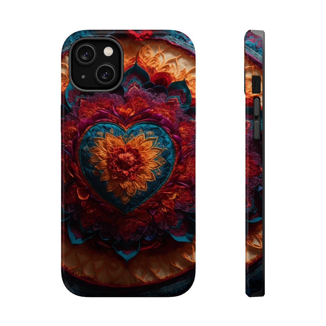 Radiant Floral Mandala - MagSafe Tough Case