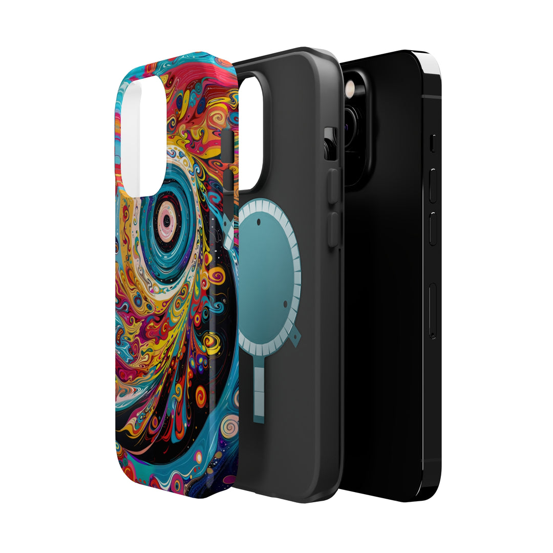 Vibrant Cosmic Swirl - MagSafe Tough Case