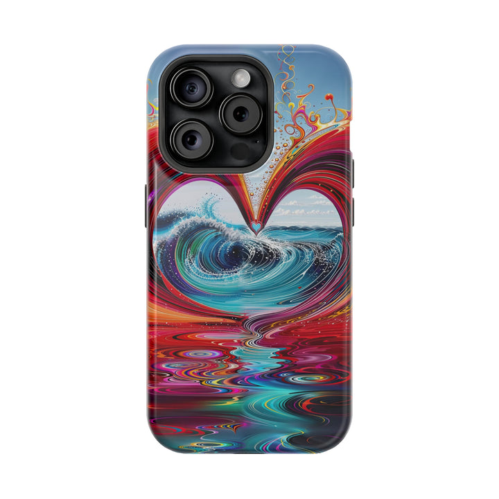 Vibrant Heart Waves - MagSafe Tough Case