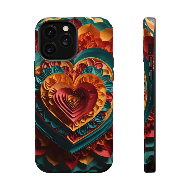 Vibrant Layered Heart - MagSafe Tough Case