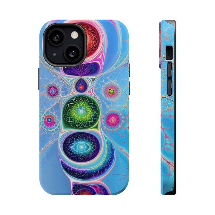 Vibrant Fractal Blossoms - MagSafe Tough Case