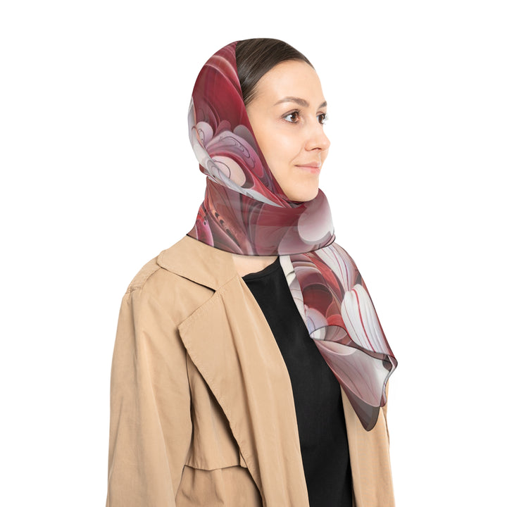 Swirling Floral Abundance - Poly Scarf