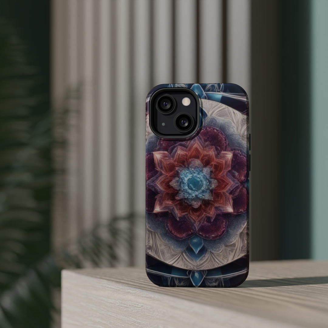 Symmetrical Crystal Bloom - MagSafe Tough Case