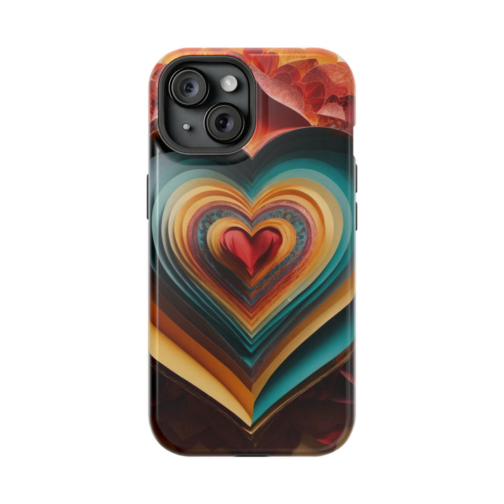 Layered Heart Blossoms - MagSafe Tough Case