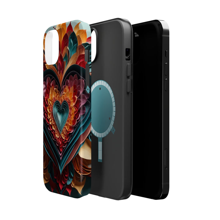 Multilayered Floral Heart - MagSafe Tough Case