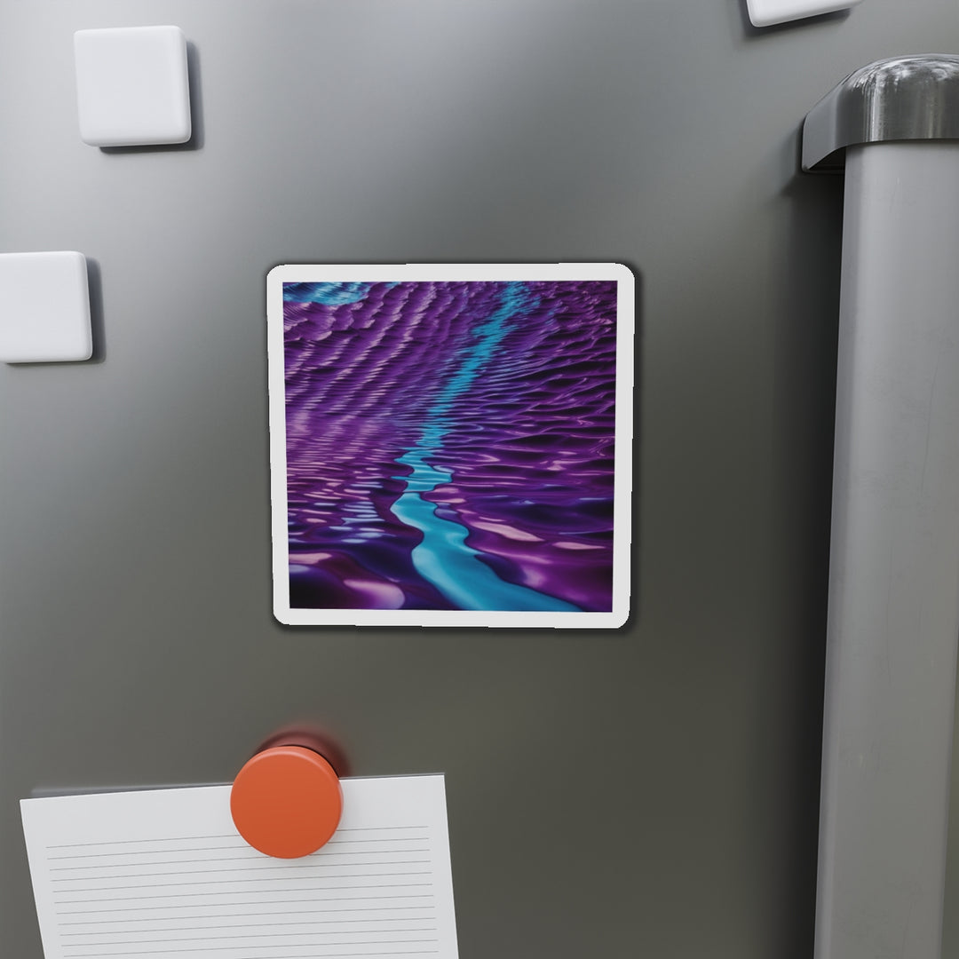 Amethyst Waves Illusion - Die-cut Magnet