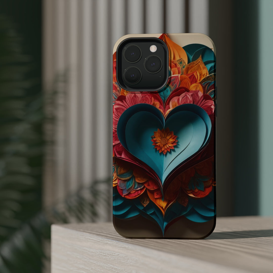 Colorful Heart Blossoms - MagSafe Tough Case