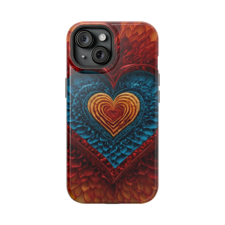 Vibrant Heart Layers - MagSafe Tough Case