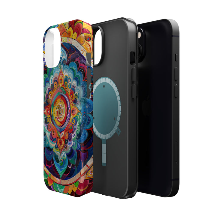 Vibrant Cosmic Mandala - MagSafe Tough Case