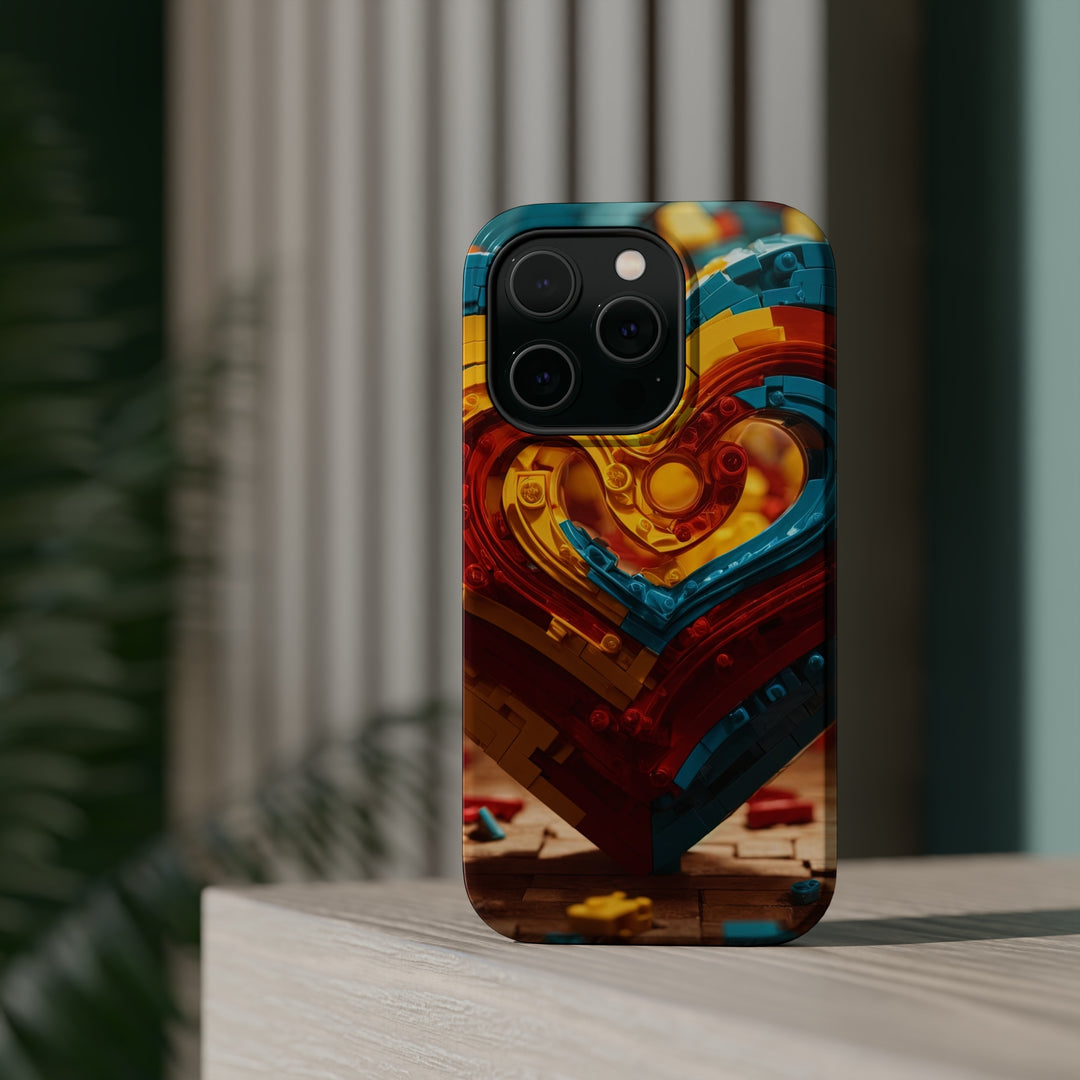 Colorful Heart Construction - MagSafe Tough Case