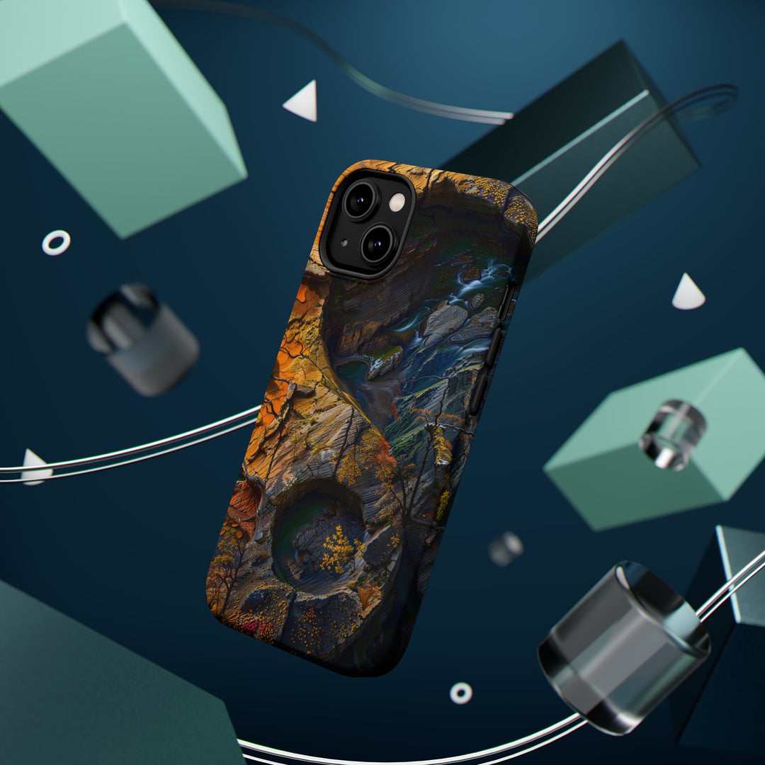Autumn Geometric Contrast - MagSafe Tough Case