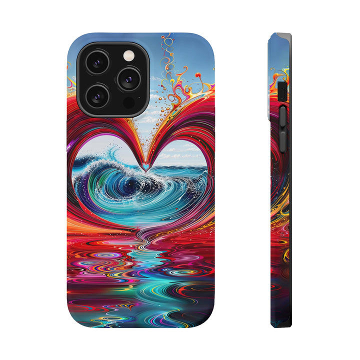 Vibrant Heart Waves - MagSafe Tough Case