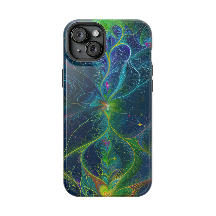 Vibrant Fractal Blossom - MagSafe Tough Case