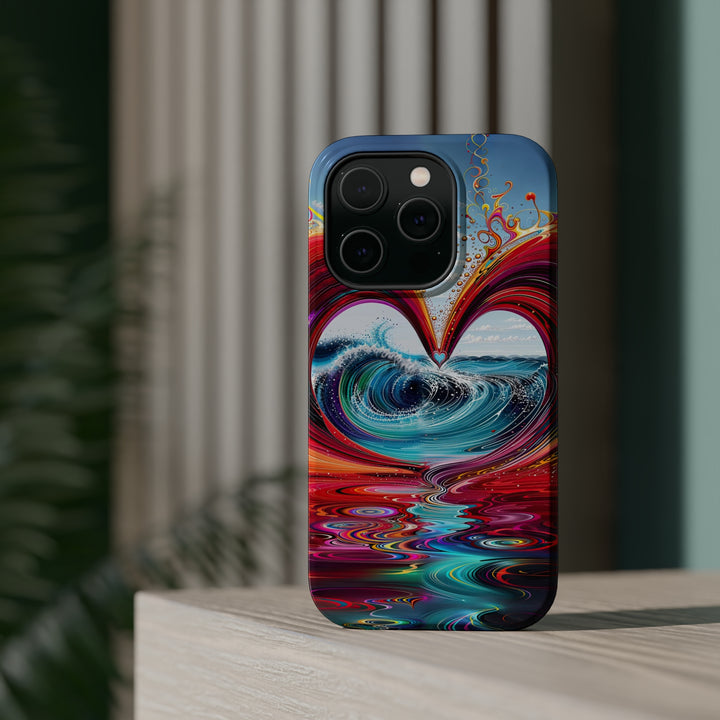 Vibrant Heart Waves - MagSafe Tough Case