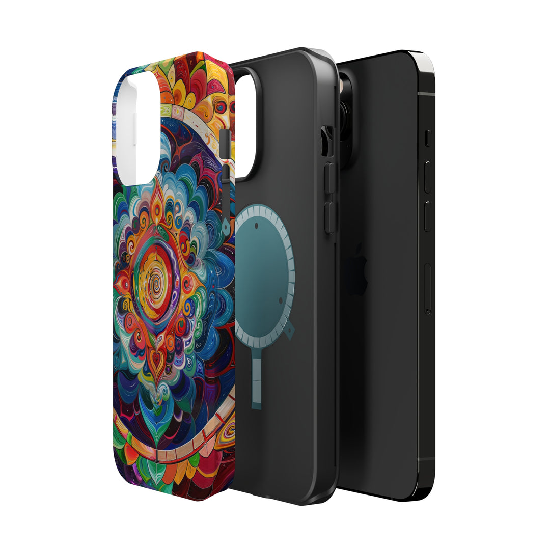 Vibrant Cosmic Mandala - MagSafe Tough Case