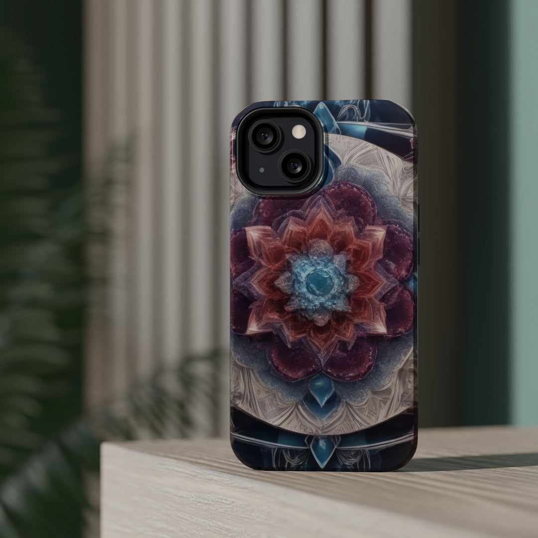 Symmetrical Crystal Bloom - MagSafe Tough Case