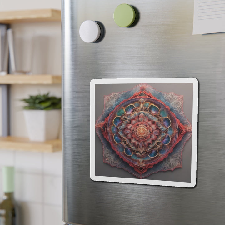 Ethereal Floral Mandala - Die-cut Magnet