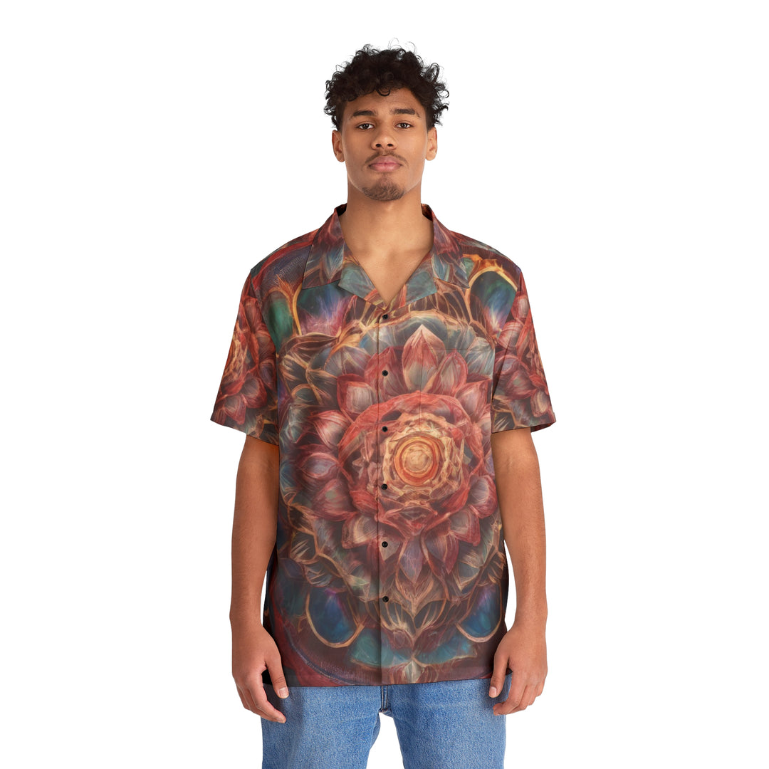 Ethereal Floral Mandala - Men's Hawaiian Shirt