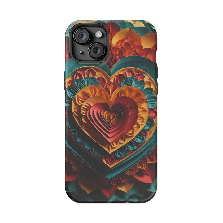 Vibrant Layered Heart - MagSafe Tough Case