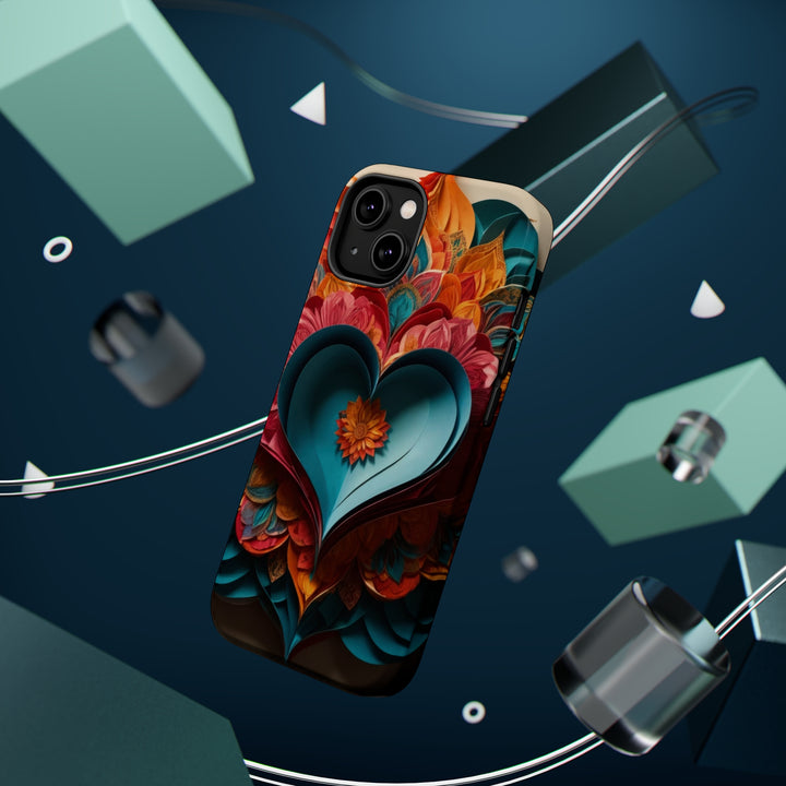 Colorful Heart Blossoms - MagSafe Tough Case