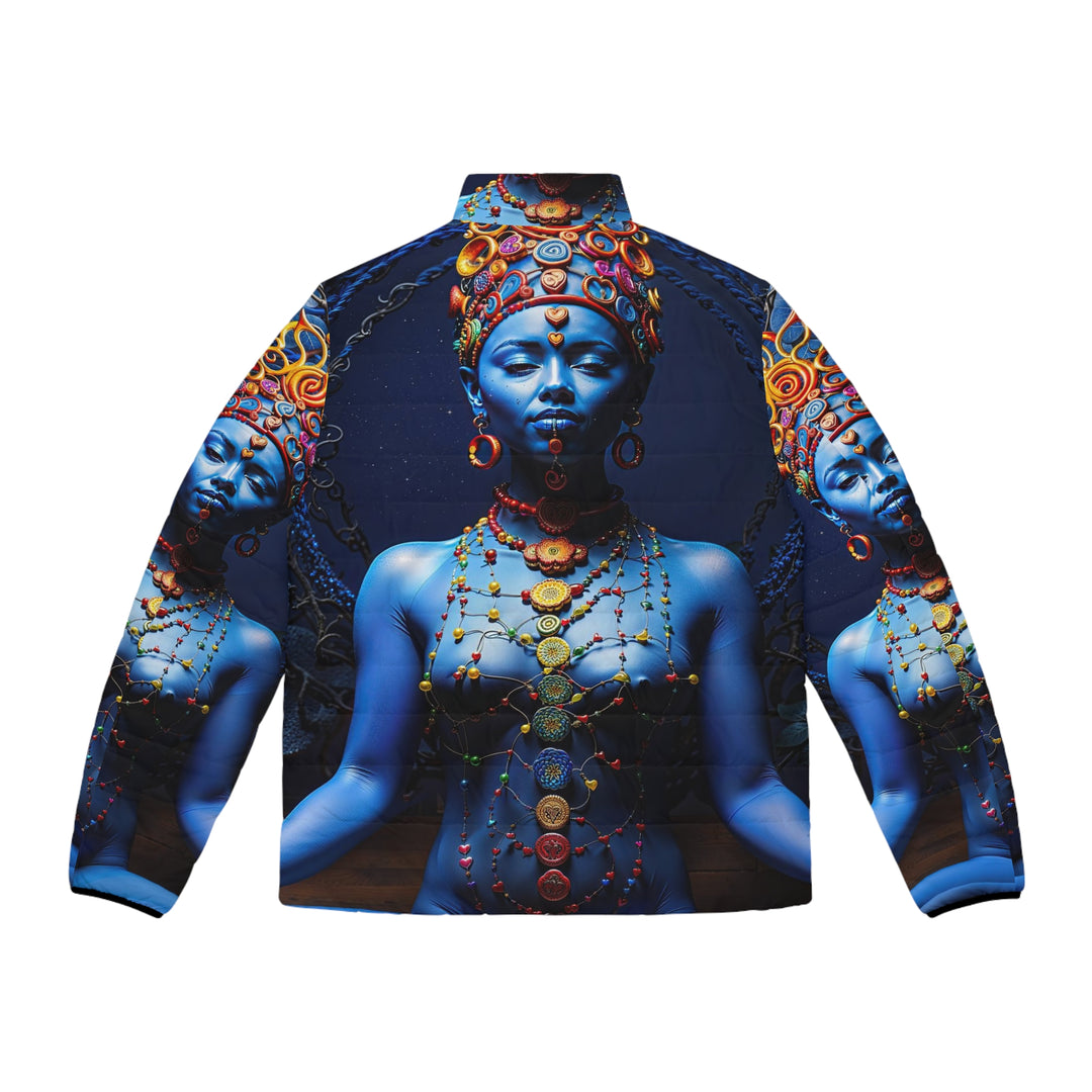 Mystical Blue Harmony - Puffer Jacket