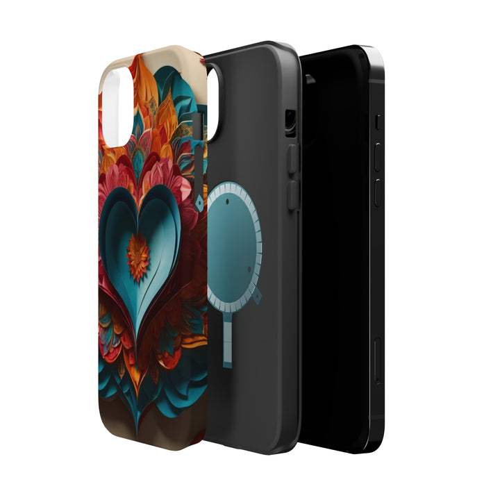 Colorful Heart Blossoms - MagSafe Tough Case